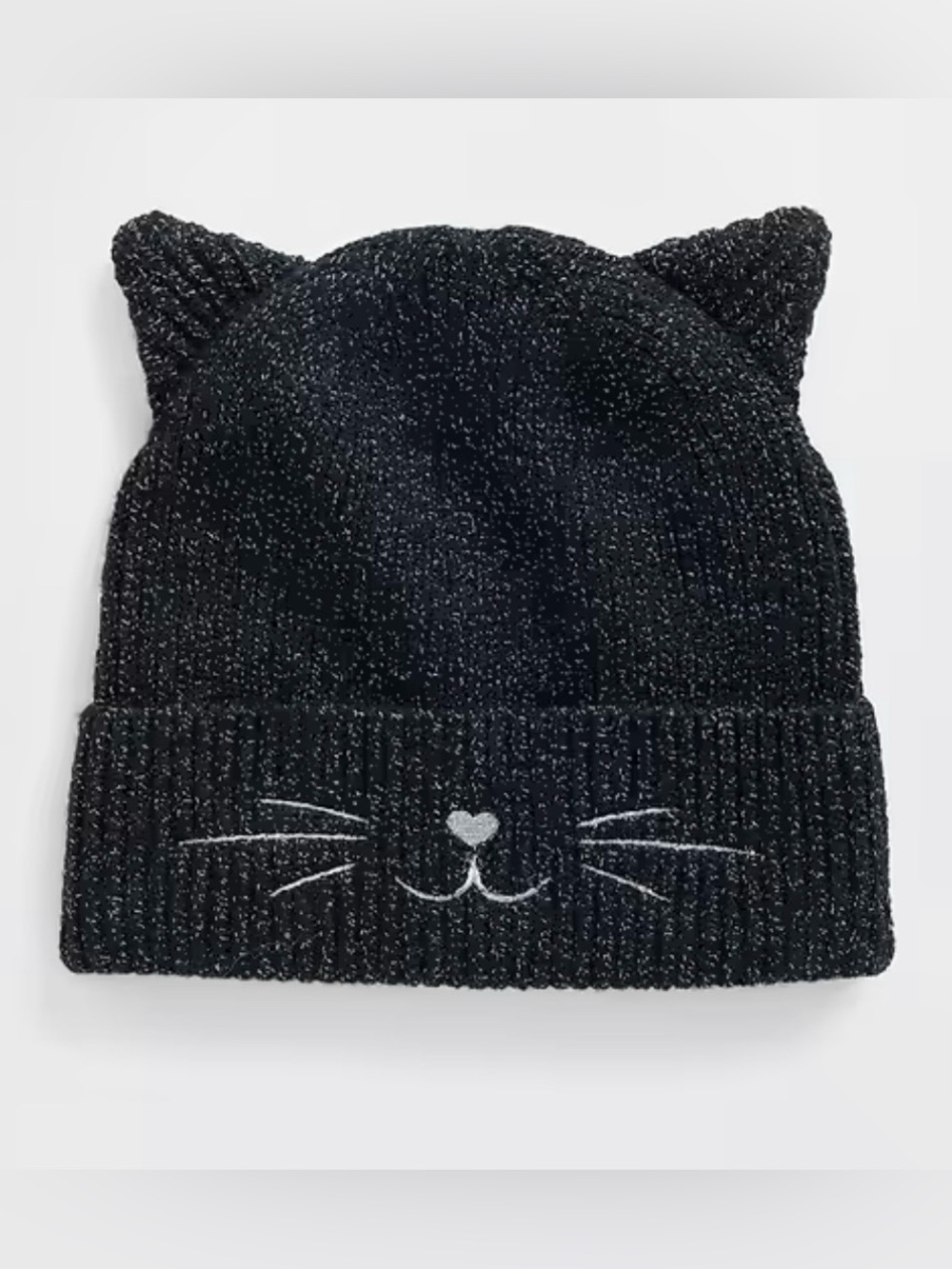 NWT Gap cat beanie. Black. size 6-12 months